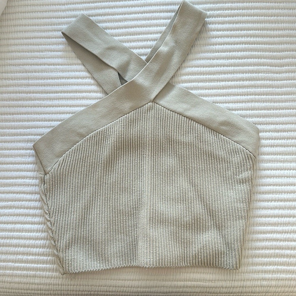 Aritzia nude babaton top size S